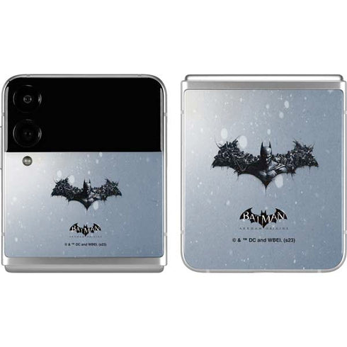 DC Comics Arkham Origins Arkham Logo Galaxy Z Flip4 5G Skin